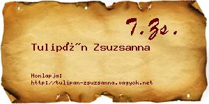 Tulipán Zsuzsanna névjegykártya