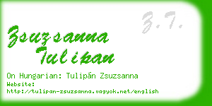 zsuzsanna tulipan business card